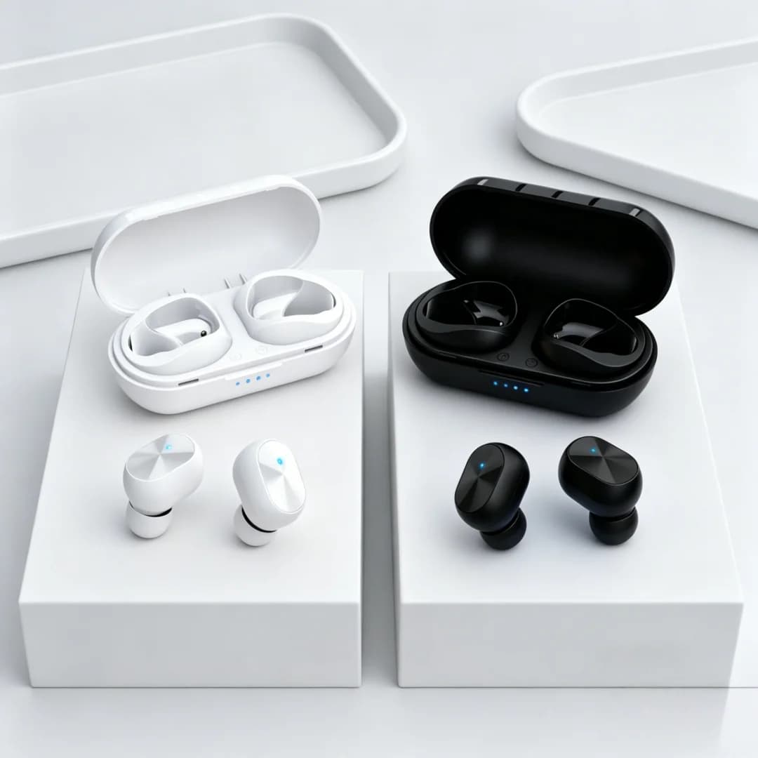 Cuffie wireless TWS originali con microfono, auricolari Bluetooth, cuffie sportive da corsa per tutti gli smartphone