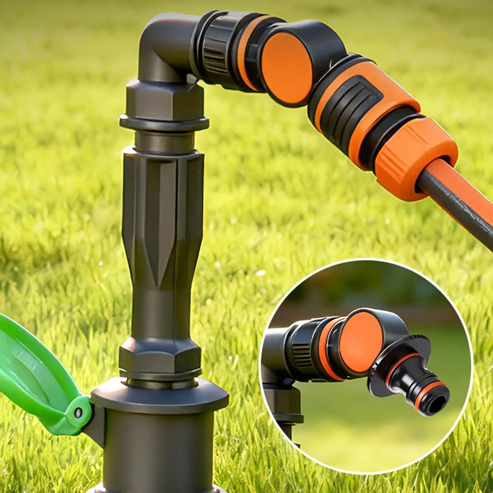 Connettore per tubo dell'acqua, giunto rotante a 360 gradi a prova di perdite, connettori e raccordi per tubi da giardino per rubinetti e lavelli esterni