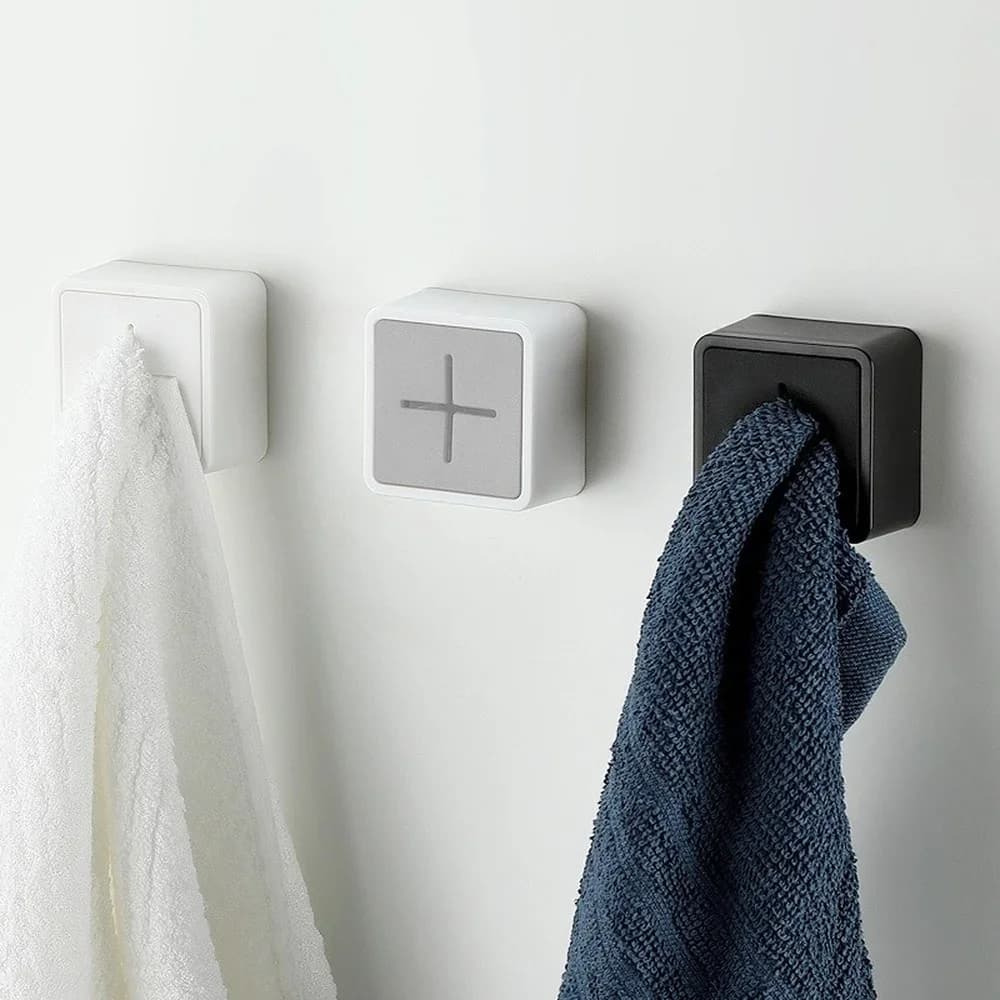 Bathroom towels without punching 2 pieces, sticker towel, kitchen towel holder with universal hook