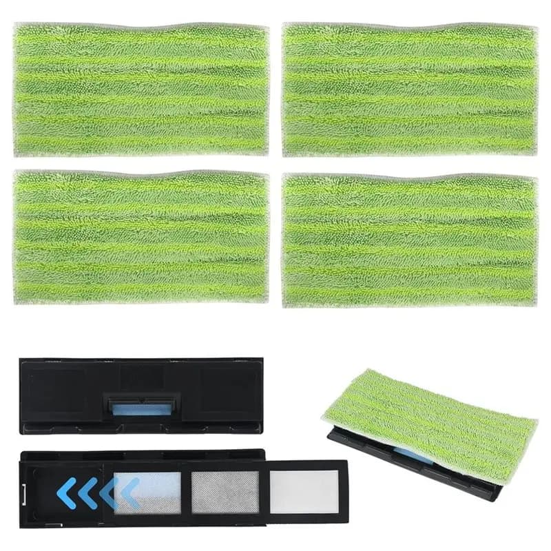 AT14 Mop Pad Refills Replacement Vacuum Mop Pad 4 Pcs Reusable And Washable Refills Compatible For Shark Vac Mop