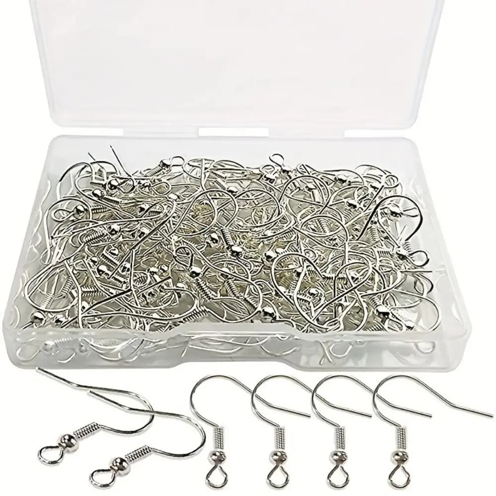 100 pezzi ganci per orecchini in ferro professionali parti di gioielli in filo d'orecchio in argento ipoallergenico accessori per orecchini fai da te in oro fai da te