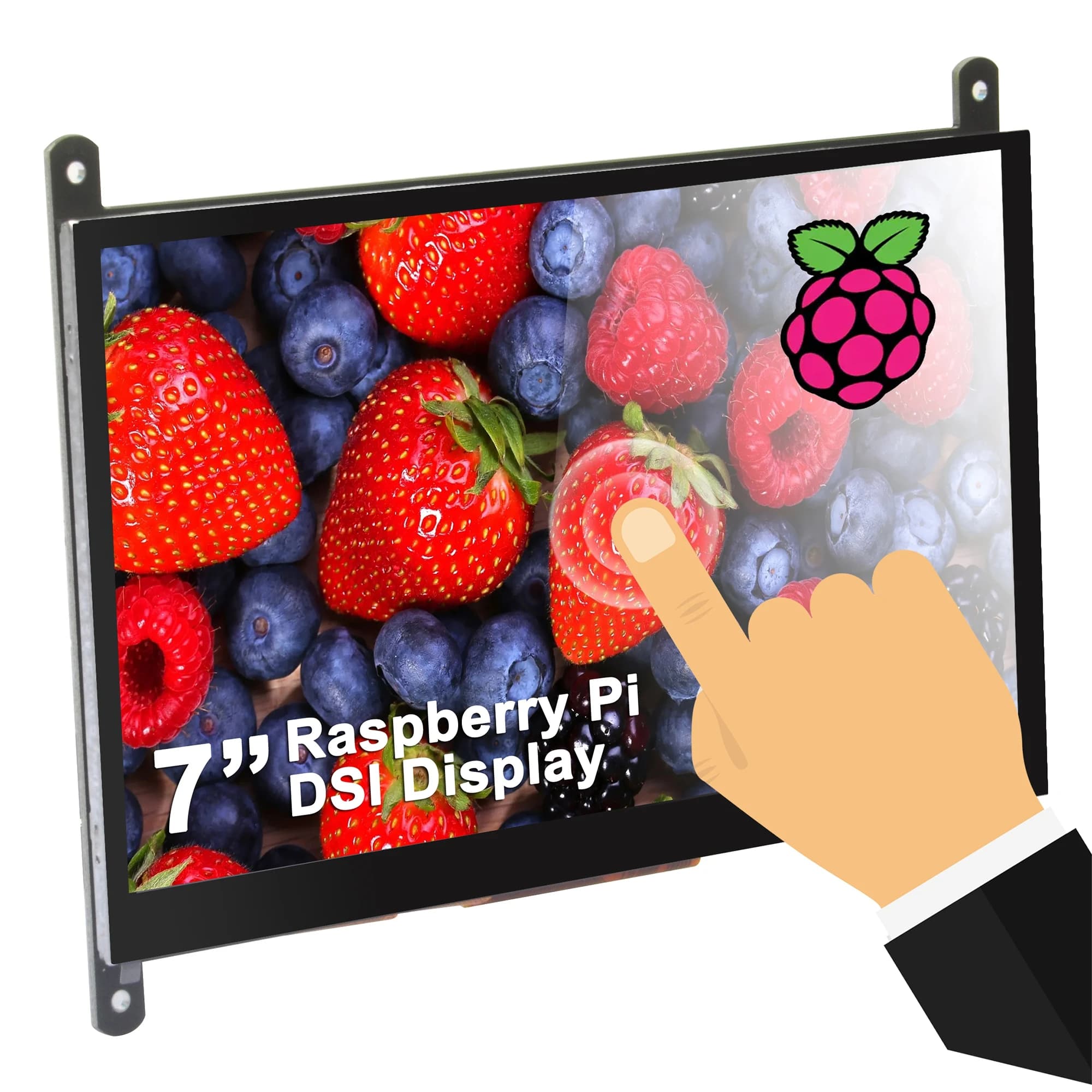 OSOYOO 7 inch RPi5 DSI TN Touch Screen LCD Display Portable Capacitive Monitor 800x480 V3.1 for Raspberry Pi 5 4 3B + 2