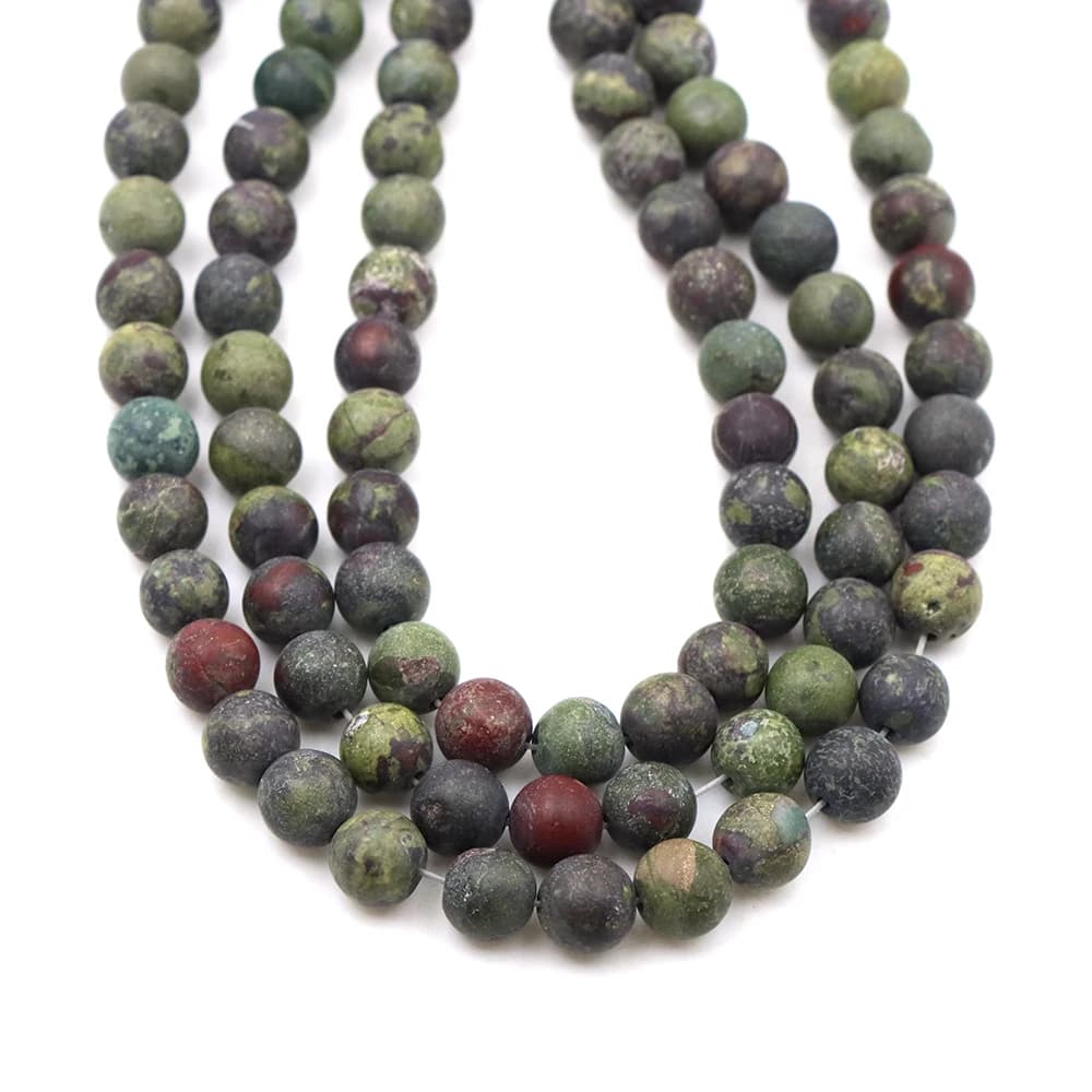 4-6-8-10mm Natural Stone Smalt Dragon Bloody Dragon Diasprone Beads Scarves For Production of FAI Jewels by The Drawing Arm Bracelet Necklace