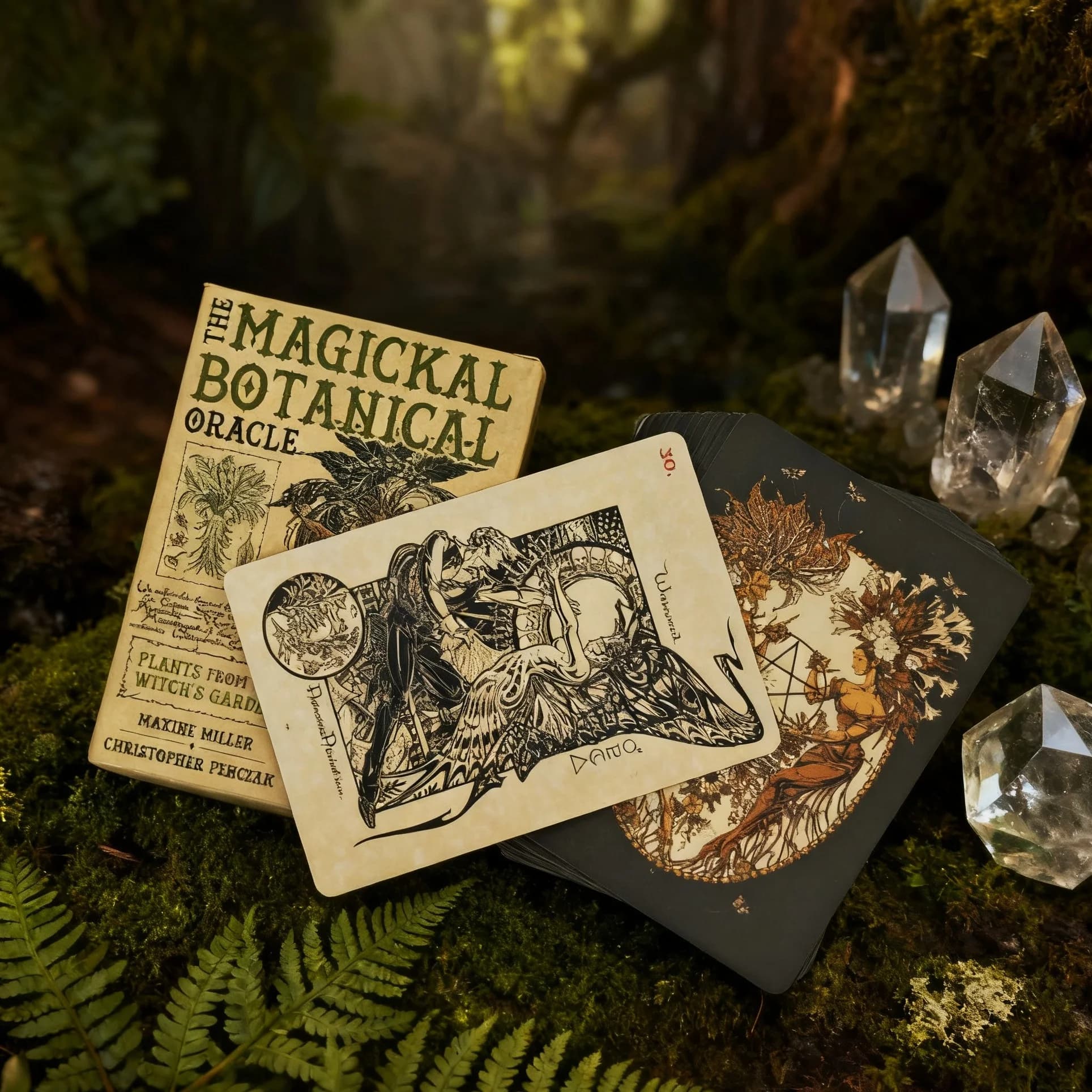 The Magickal Botanical Oracle Cards A 33 Tarot English Divination Edition Deck Borad Games