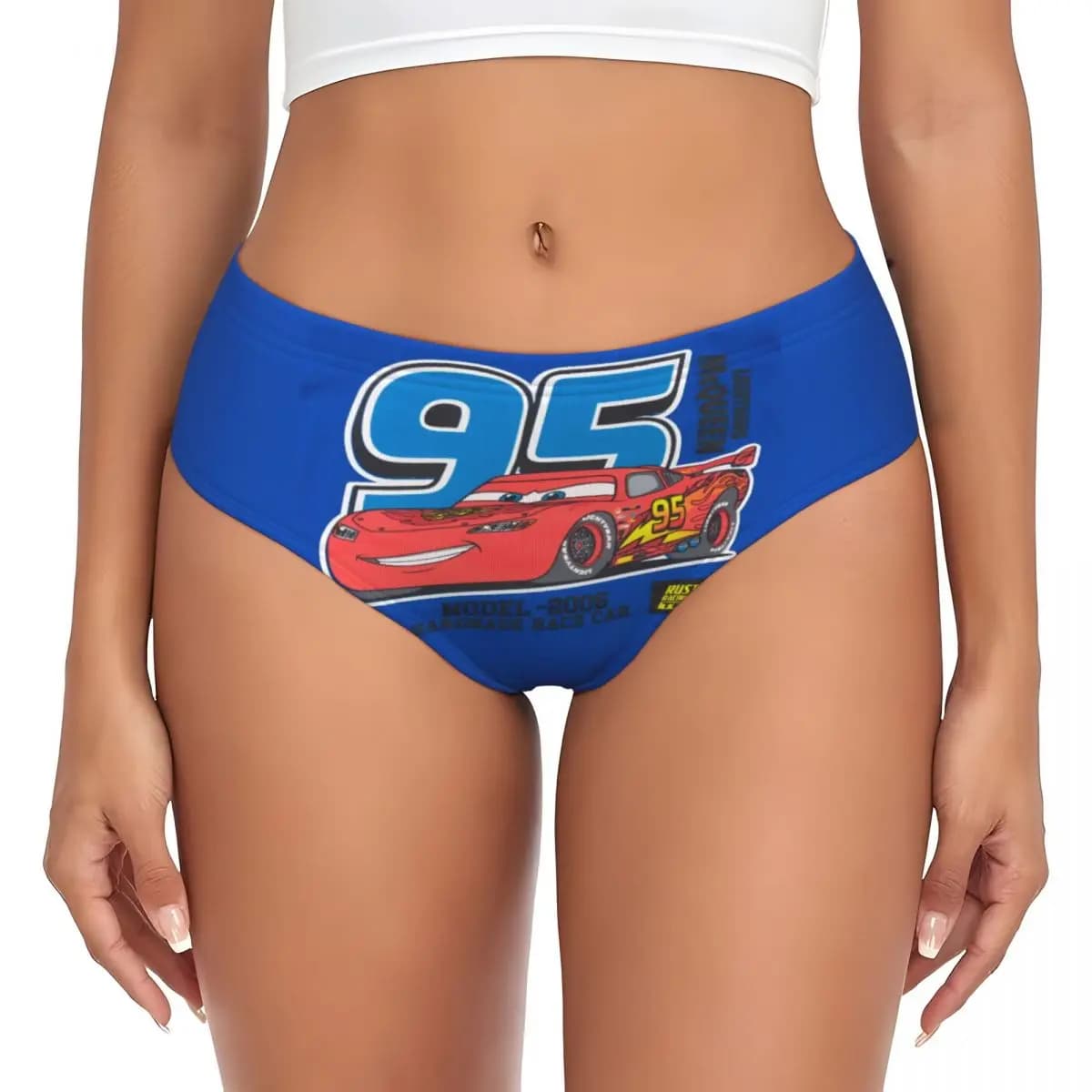 Slip da donna personalizzati Lightning Anime McQueen elasticizzati NO.95
