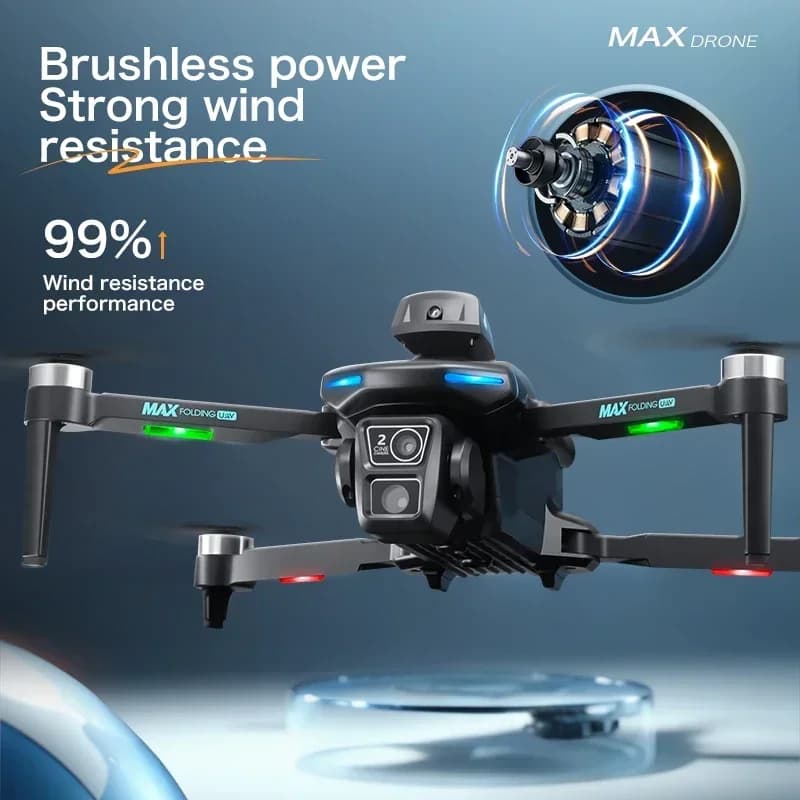 Drone professionale XT606 4K HD con doppia fotocamera WIFI FPV, motore brushless e flusso ottico a 360° ° Elicottero RC con sistema di evitamento ostacoli, regalo giocattolo