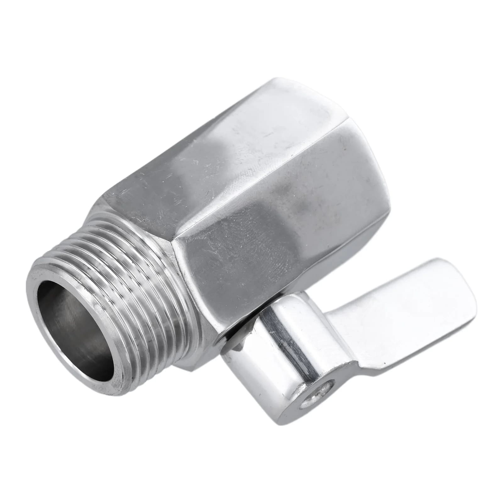 Ball Valve Connector Garden Hose 3/4\" Shut Off Valve Thread Accessories Easy Installation Parts Spare With Washer High Quality