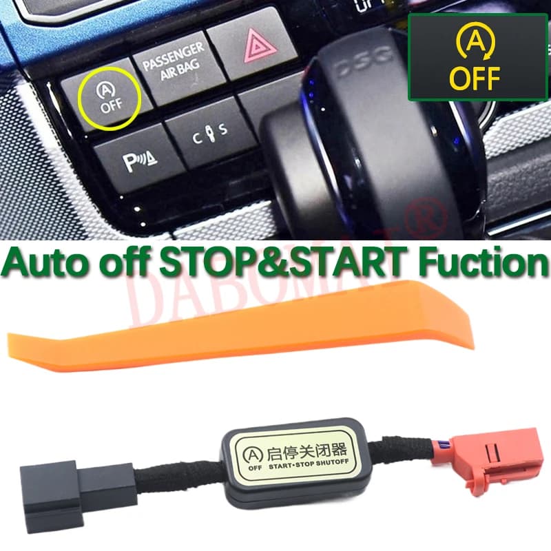 Dispositivo di Controllo OFF per Sistema Auto Start-Stop Motore, Sensore e Cavo per Annullamento Funzione Stop per VW Volkswagen Multivan T5 T6 Golf 6 Caddy