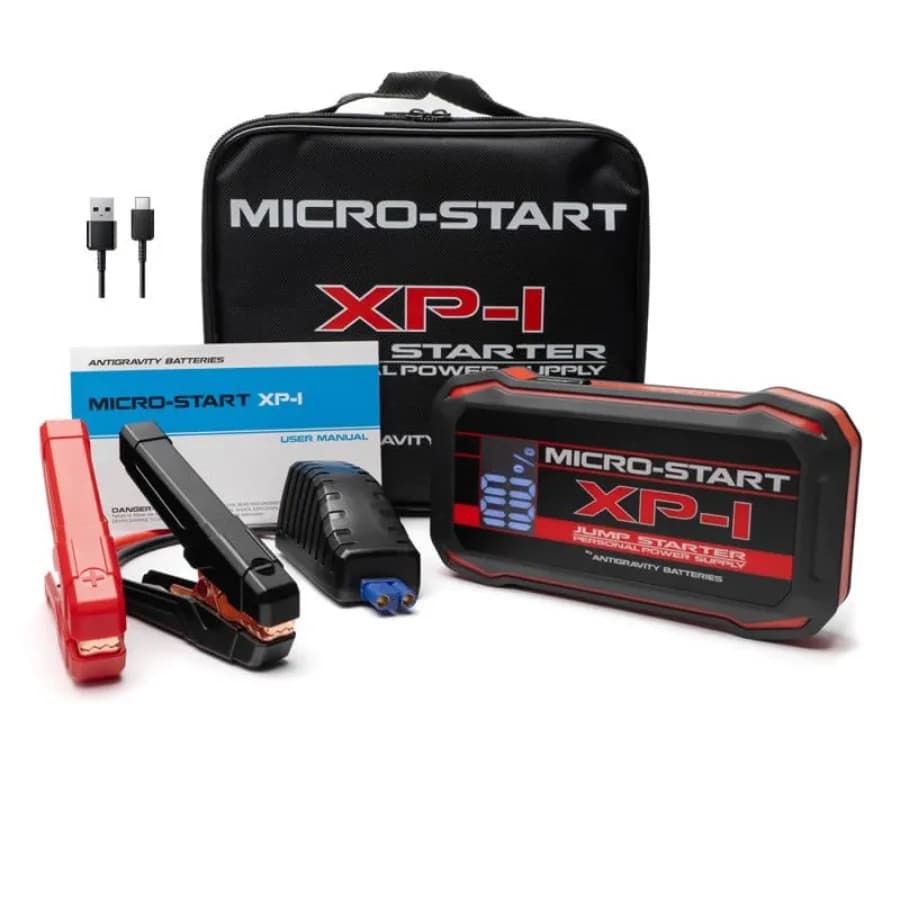 Avviatore di Emergenza al Litio 400A 12V Compatto per Auto e Camion, Booster Batteria Portatile con Ricarica Rapida USB-C, Nero Leggero