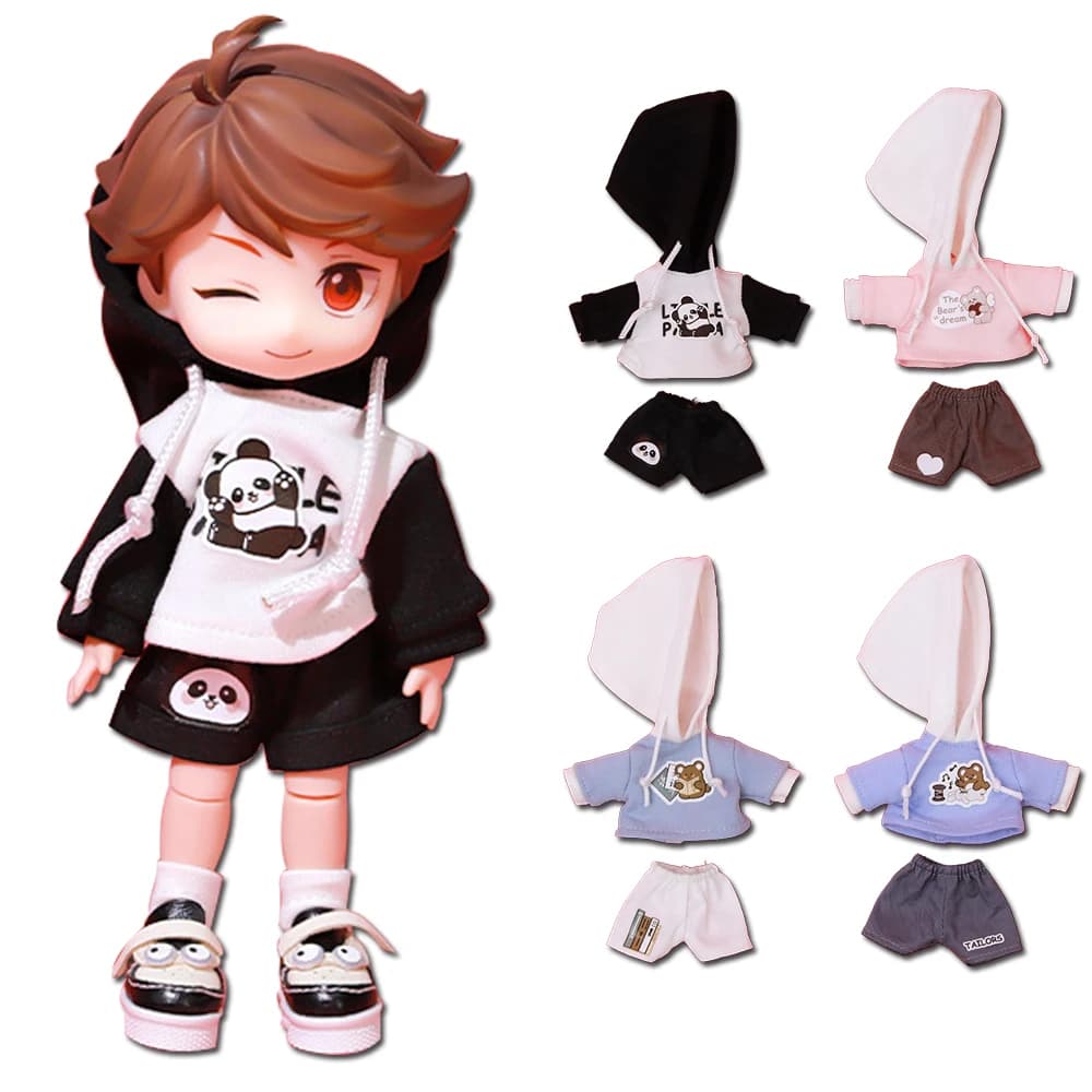 Accessori per bambole OB11 Doll Nuovo set con cappuccio Moda Bellissimo giocattoli Hobby Brithday Regalo per il migliore amico o bambino