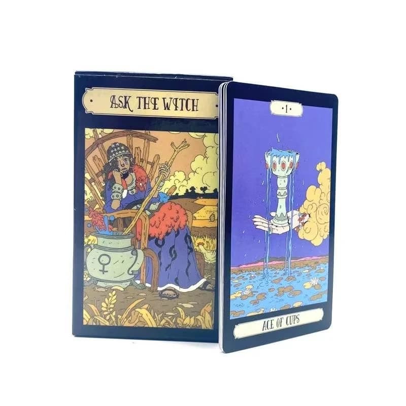 Chiedi alla strega Tarocchi Carte Inglese Leggi il destino Gioco da tavolo Carte Oracle Giochi di mazzi di carte da gioco