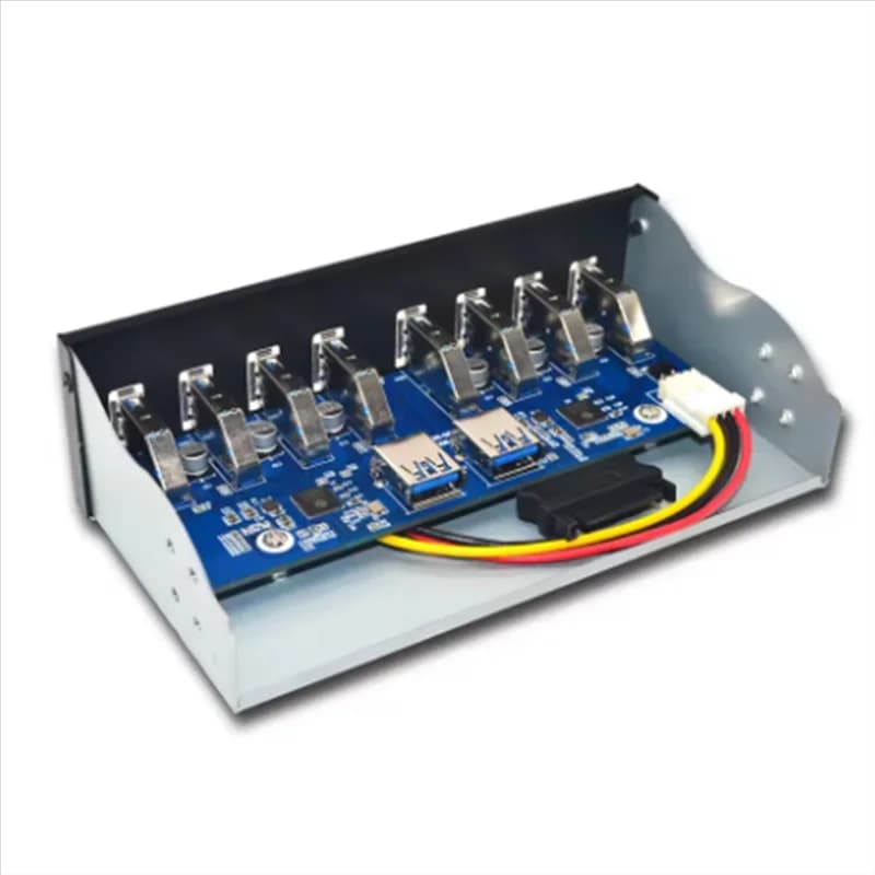 B03B-8 Porta USB3 5.25 Hub da pannello frontale USB 3.0, splitter USB multiuso, USB-HUB per PC;