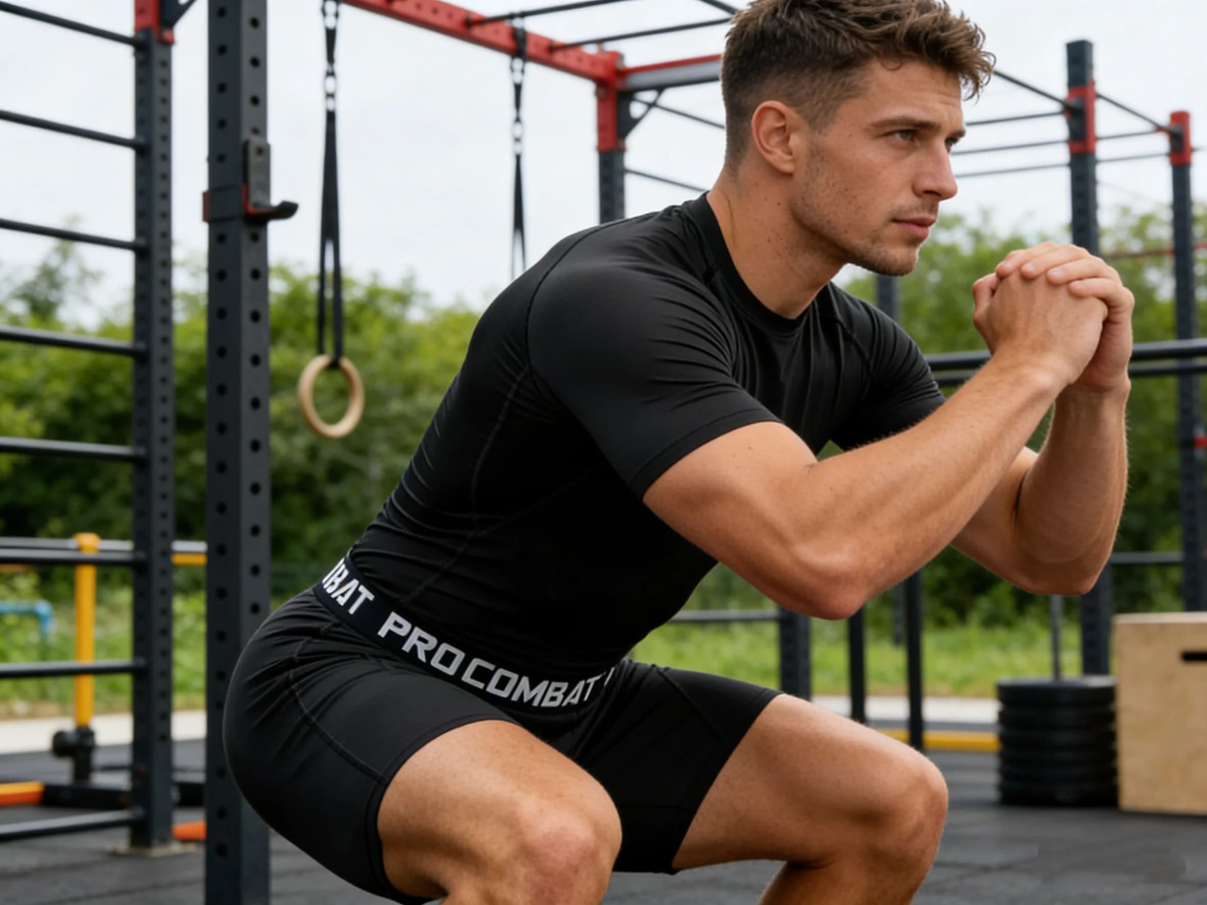 2 pezzi tuta sportiva da uomo a compressione palestra set da yoga attillati allenamento da jogging MMA fitness camicia sportiva + pantaloncini tuta da corsa set