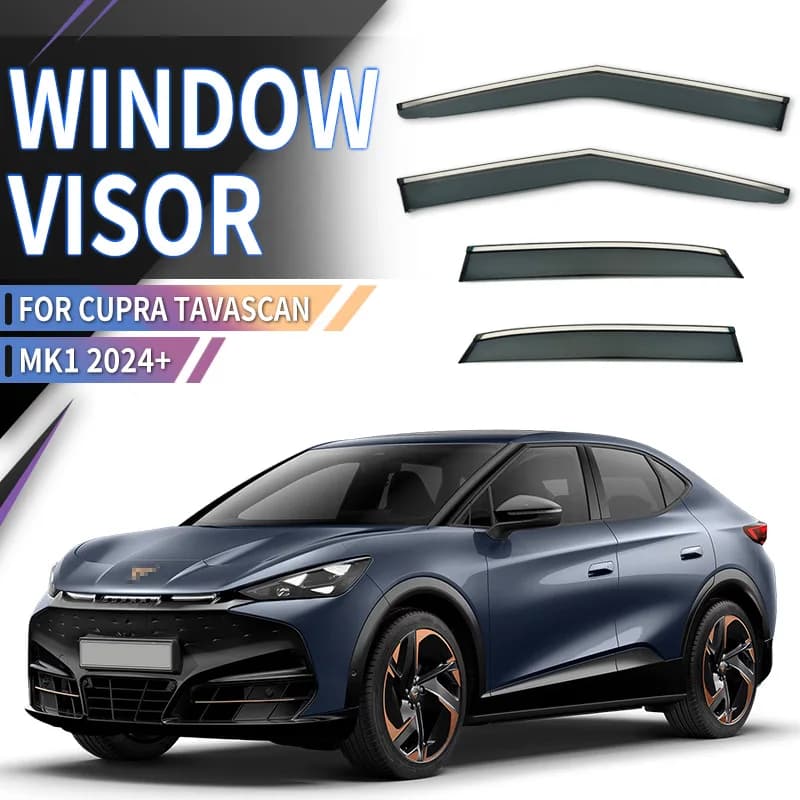 Per Seat Cupra Tavascan 2024 + Finestra di automobile Visiera Tenda Shelter Parabrezza Finestrino laterale Pioggia Parasole Accessori Car Styling