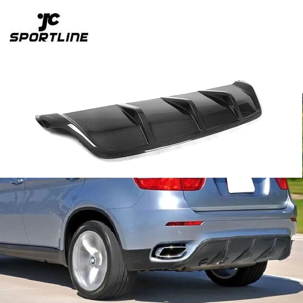 Diffusore posteriore inferiore in fibra di carbonio E71 X6 per BMW X6 08-14