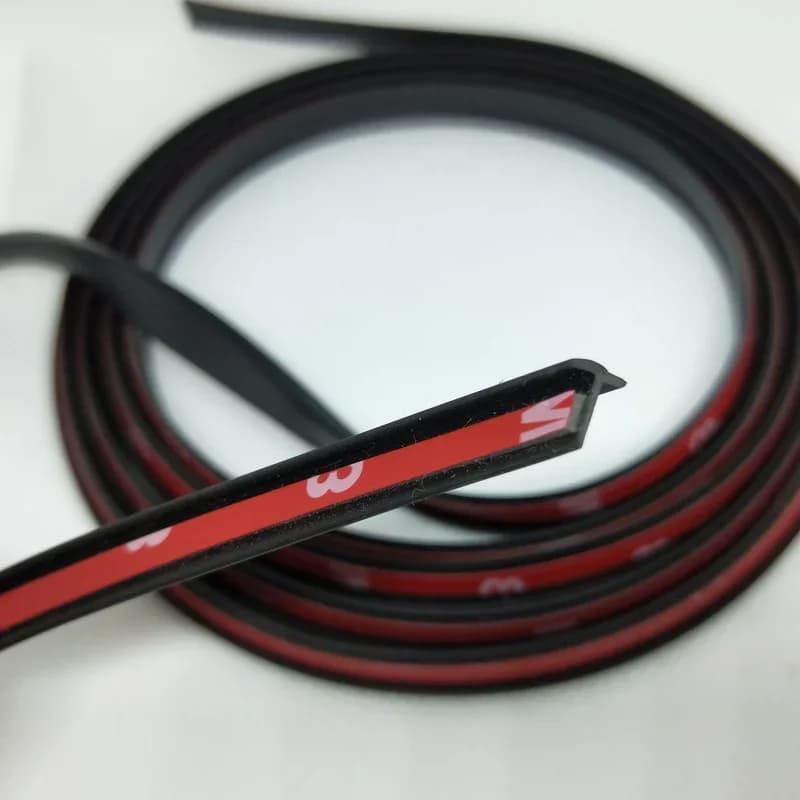 6mm Car Rubber Sealing Strip Small Slanted T-Type Auto Seal Door Weatherstrip Sound Insulation Edge Sealant Seal for Car