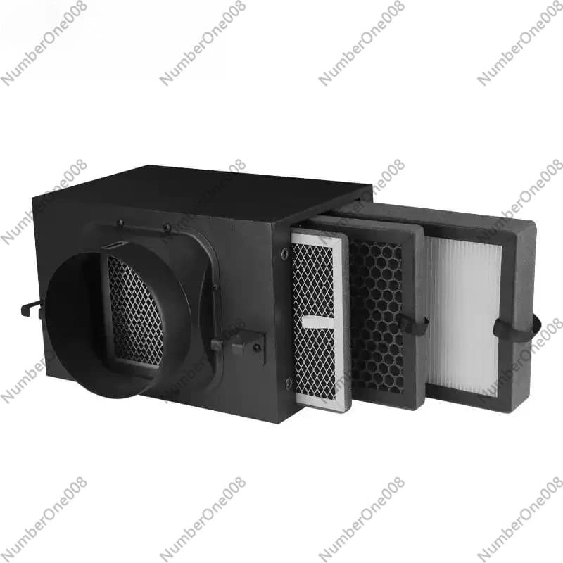 Scatola filtro purificatore d'aria per sistema di aria fresca | Filtrazione PM2.5 e carbone attivo | Ingresso da 100-200mm per la Rimozione del Formaldeide
