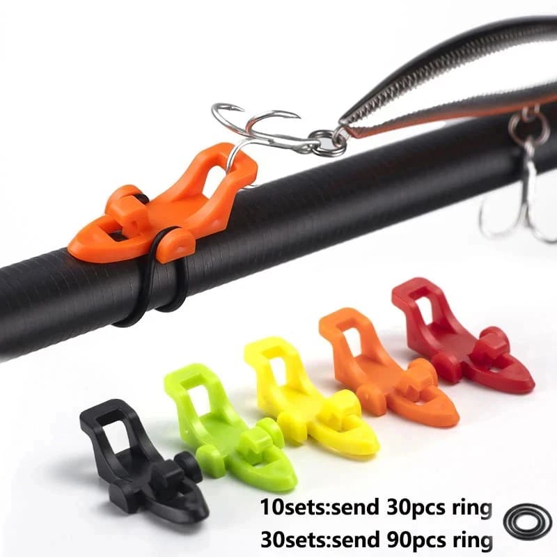 10pcs Fishing Rod Pole Hook Keeper Lure Bait Holder Lure Accessories Jig Hooks Safety Keeping Holder Fishing Tool 260508