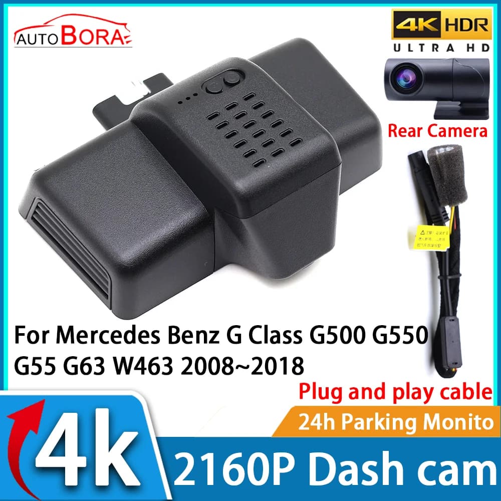ZhuCamX Car Video Recorder Night Vision UHD 4K 2160P DVR Dash Cam for Mercedes Benz Class G500 G550 G55 G63 W463 2008 ~ 2018