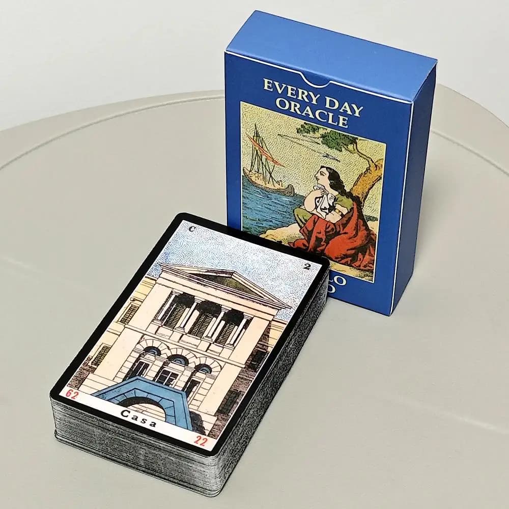 Mazzo di Carte Oracolo Quotidiano 9*6cm 52 Pezzi Carte Oracolo Sibila