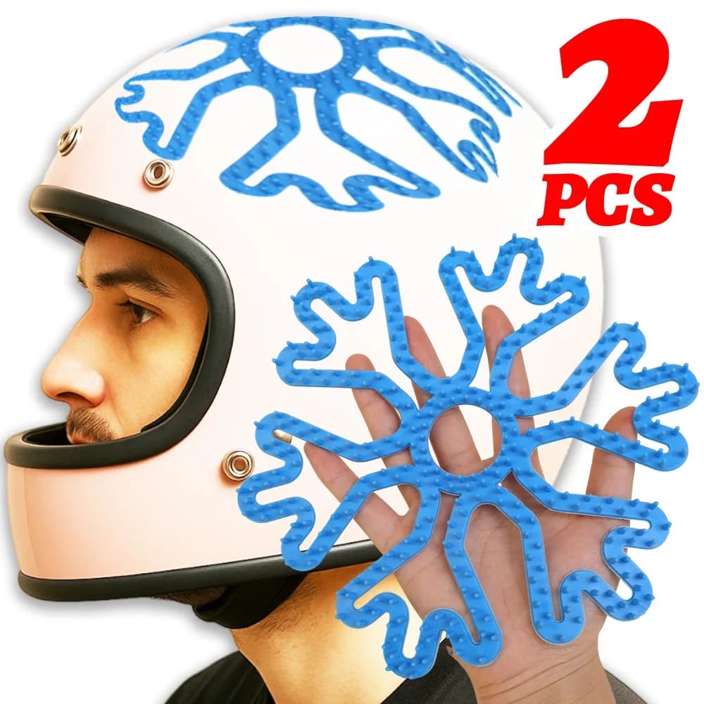 Imbottitura per casco moto Imbottitura interna universale in silicone traspirante Cuscino per massaggio 3D Assorbimento degli urti per la guida di motocross