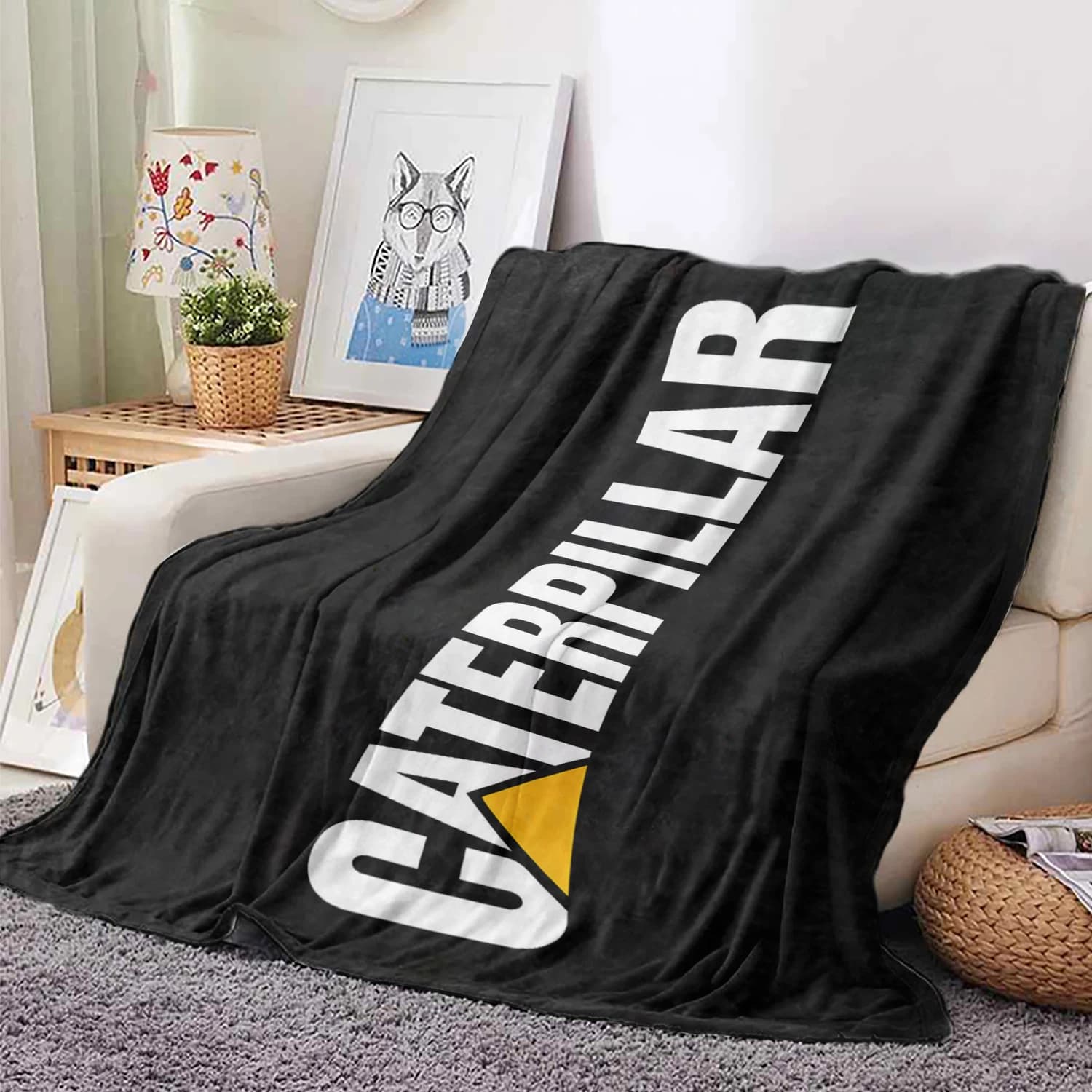 Coperta C-CaterpillarS C-CAT Coperta morbida e calda multi-dimensione per divano, ufficio, letto, campeggio, viaggi