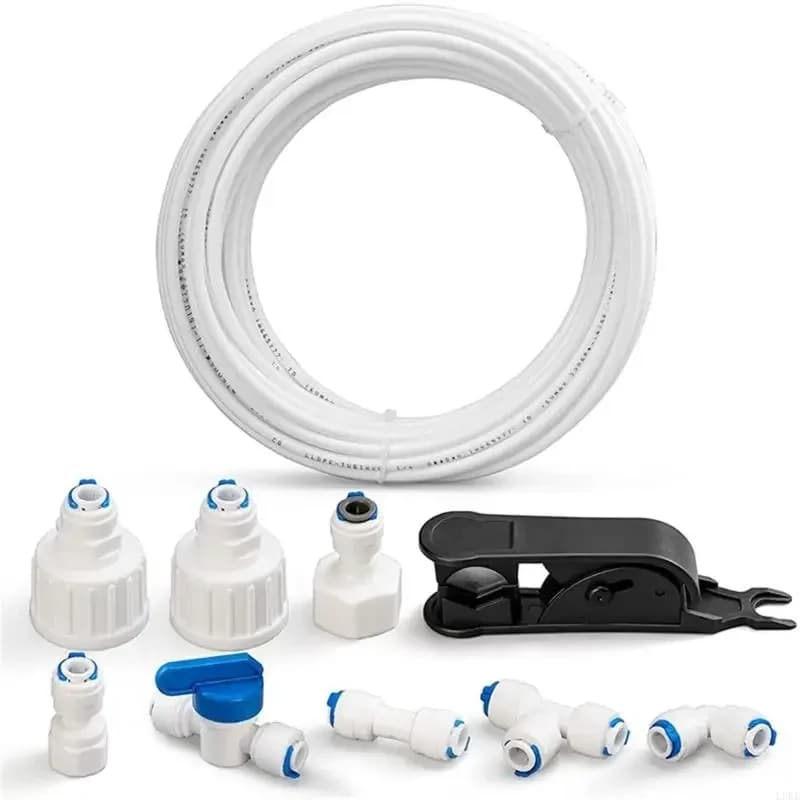 L8RE Set di connettori versatili per l'alimentazione dell'acqua con estensione della linea dell'acqua Materiale in PVC adatto per macchine da caffè e macchine per il ghiaccio