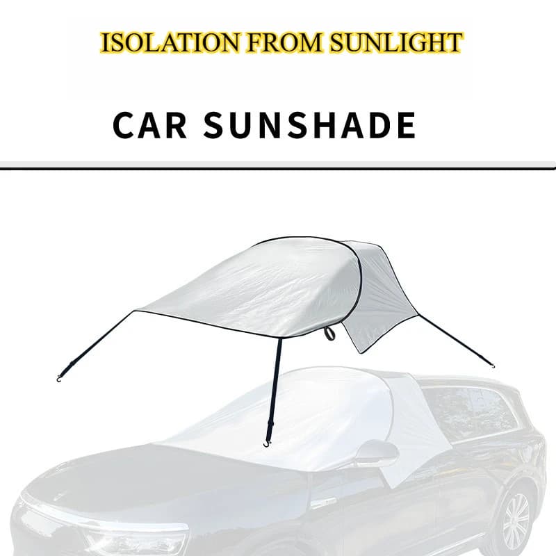 Parabrezza anteriore per auto Parasole Protezione solare Isolamento termico Accessori per auto Parabrezza esterno pieghevole Mezza copertura per auto