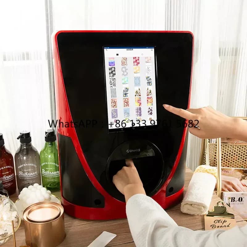 2025 Hot Sale Professional 3d Mobile Nail Art Printer Nail Art Printer Automatic Nail Polishing Machine