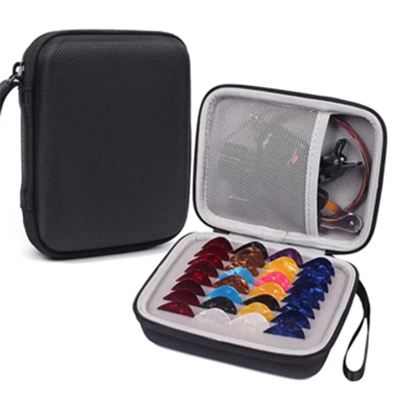 Porta plettri per chitarra capacità Borsa impermeabile per plettri Custodia per plettri Contenitore Accessori per 24BD