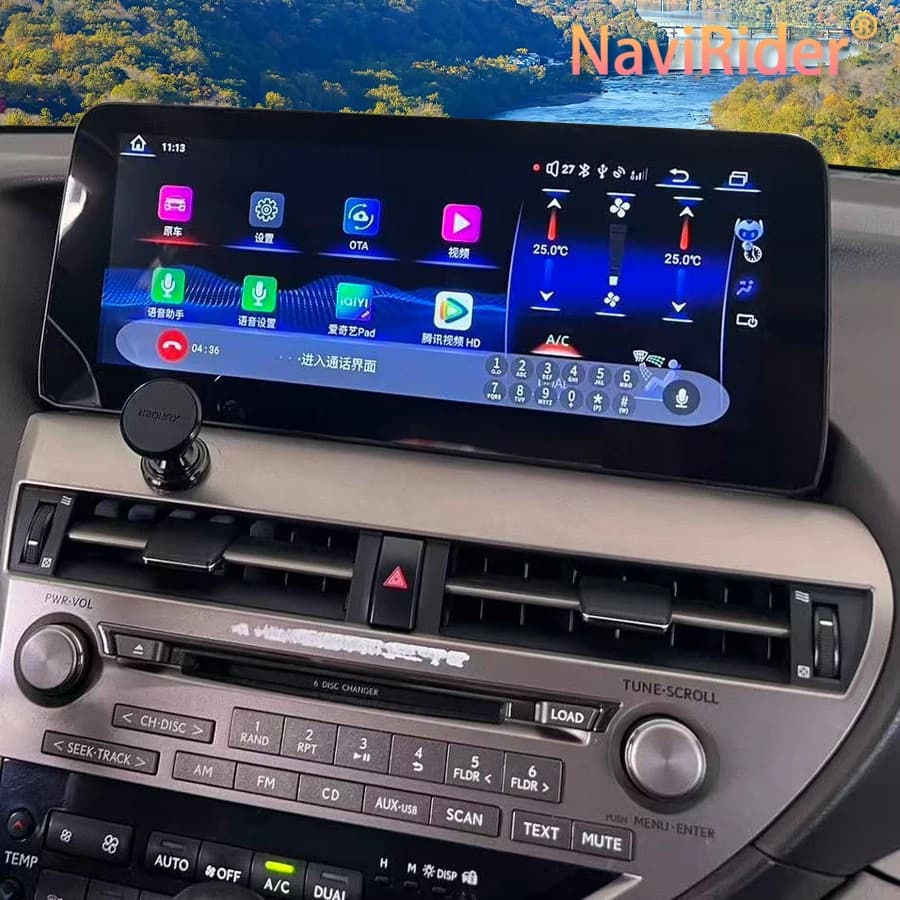 Schermo stereo 12.3 '' Lettore video multimediale per auto Navi DSP Android 14 360 integrato per LEXUS RX270 RX300 RX350 2009-2015 CarPlay
