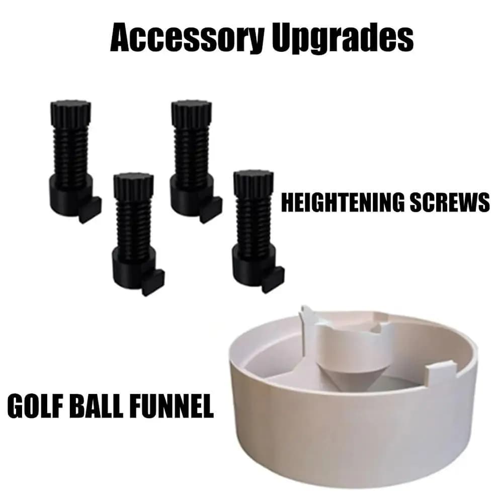 3D Printed Golf Ball Launcher Foot Pedal Control Golfs Practice Aid Golf Range Reloader Professional 25-Ball Capacity