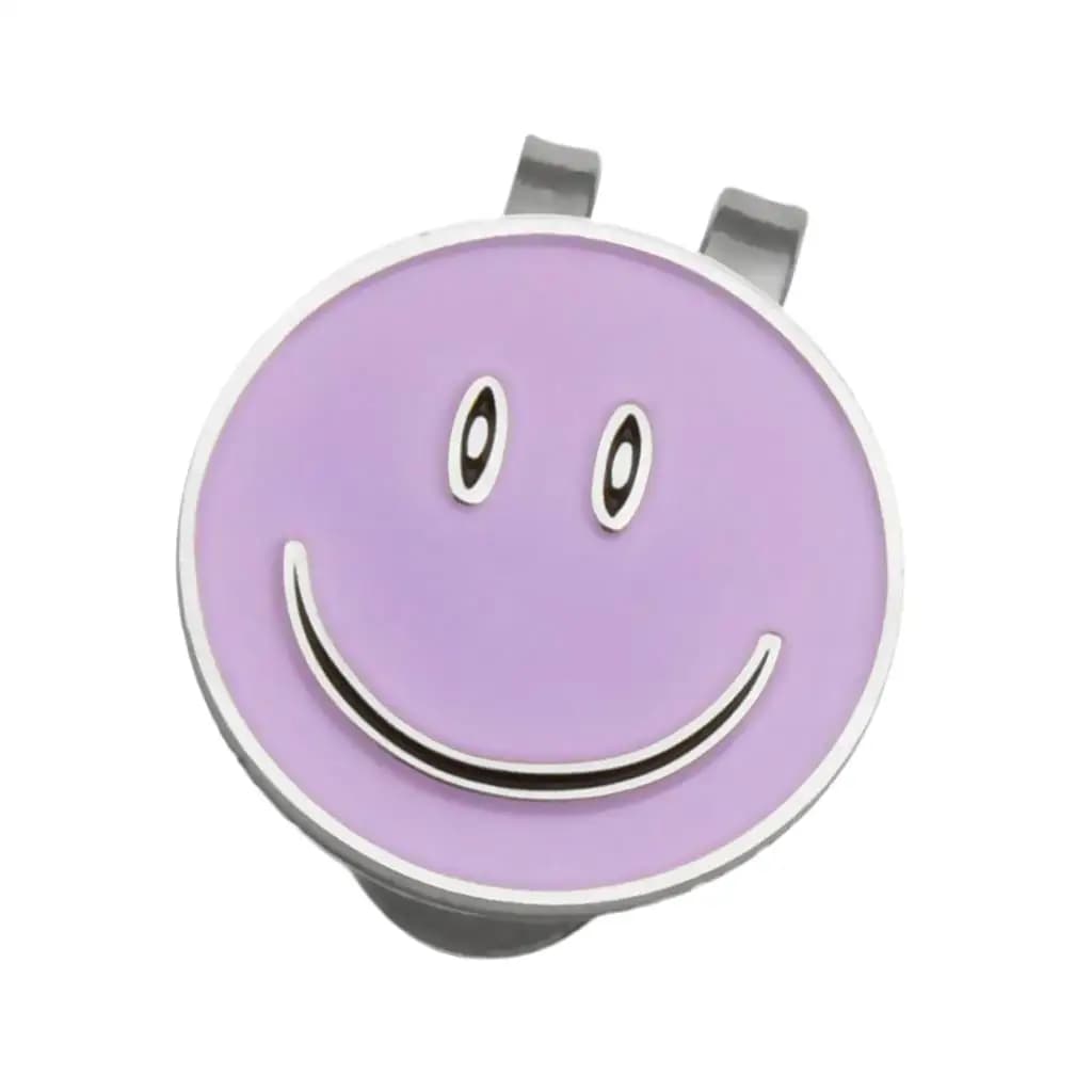 Clip Magnetico in Lega per Visiera Cappello con Motivo Sorriso, Accessorio da Golf, Regalo per Giocatori di Golf