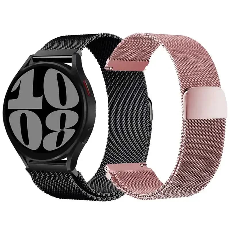 Cinturino da 22 mm 20 mm per Samsung Galaxy Watch 5-pro-6-4-Classic Anello milanese Bracciale magnetico in metallo con luce stellare Cinturino Huawei GT 4-3-2e
