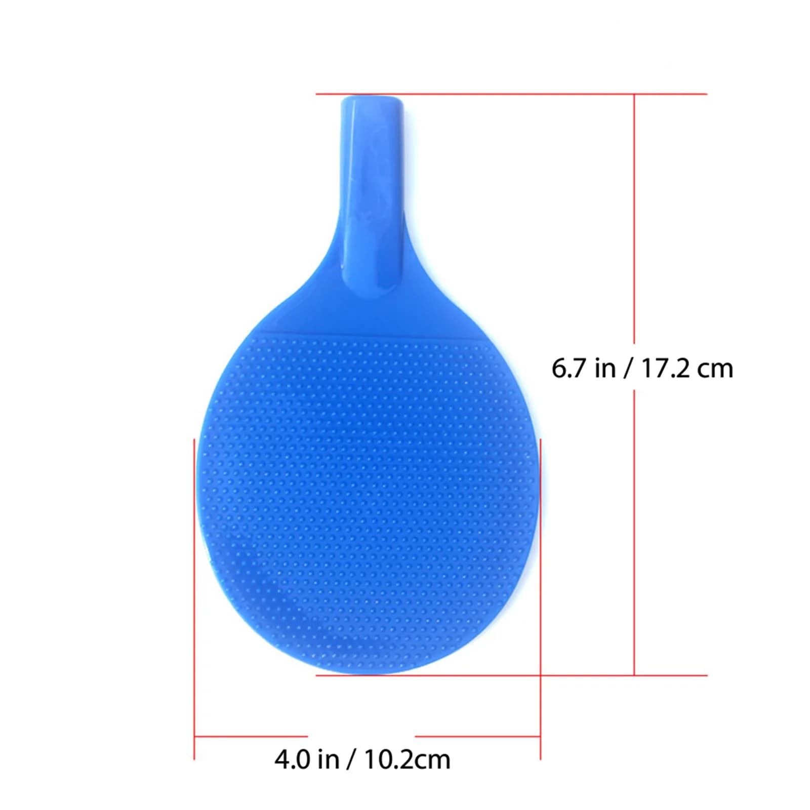 Set di 2 Racchette da Ping Pong in Plastica per Principianti, Gioco all'Aperto per Genitori e Bambini con Palline