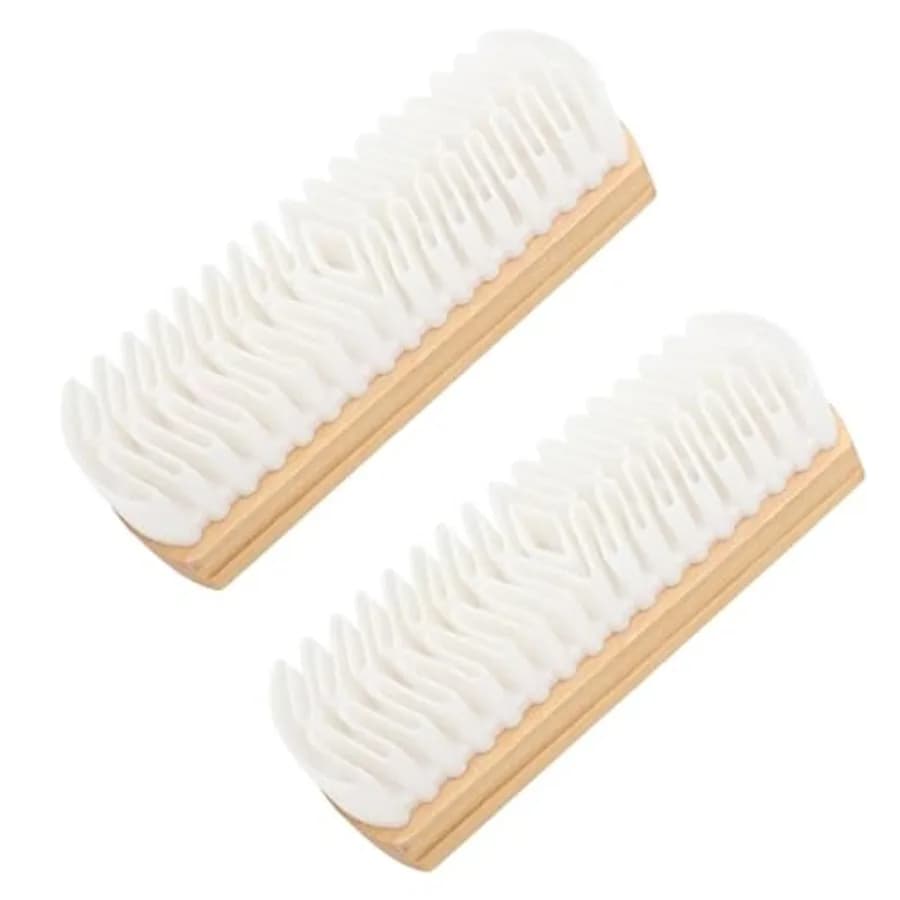 2Pcs Suede Brush for Shoes, Rubber Shoe Brush Cleaner with Soft Bristle Brush, Suede Eraser for the Care and Cleaning of Shoes,