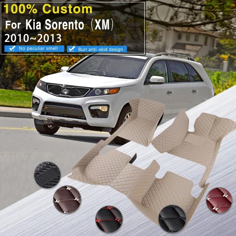 Tappetino per bagagliaio di un'auto 3D per Kia Sorento XM 2010 ~ 2013 5 posti Protezione impermeabile Alfombrillas Coche Tappetini per auto Accessori per auto