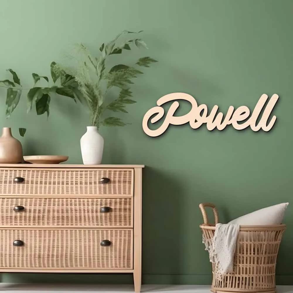 1 plate with custom wood name, customizable text, name tag, colored graffiti, suitable for various scenarios