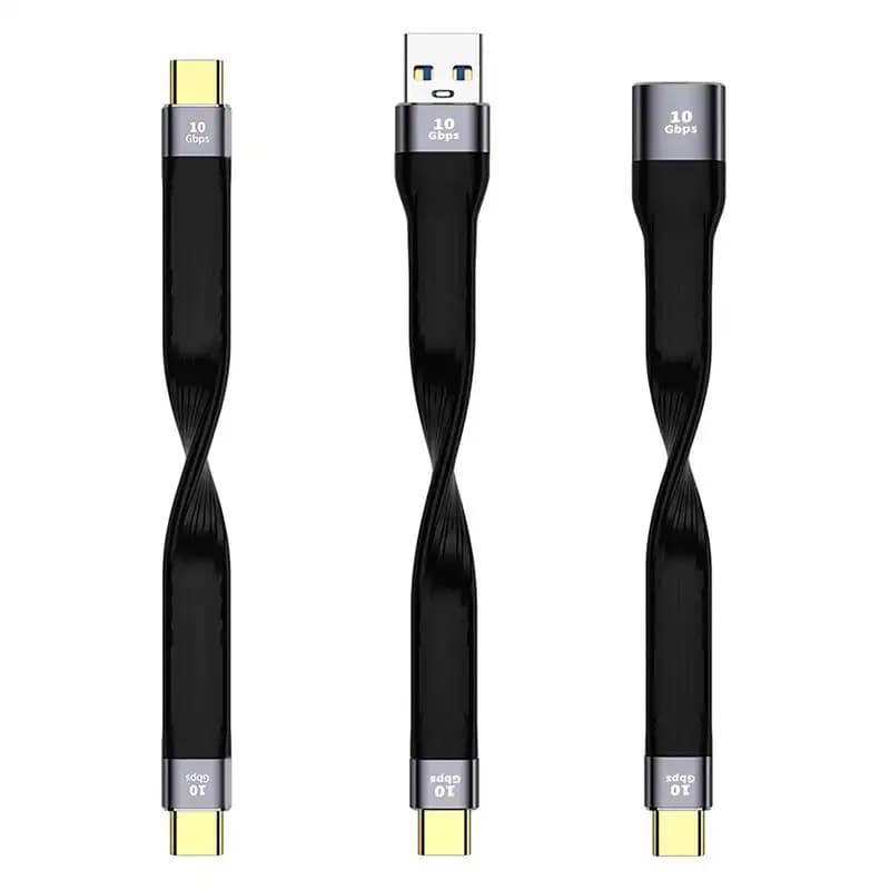 Cavo micro USB tipo C 15 cm corto ricarica rapida per Samsung XiaomiHuawei cavo dati di sincronizzazione telefono Android cavo adattatore USB