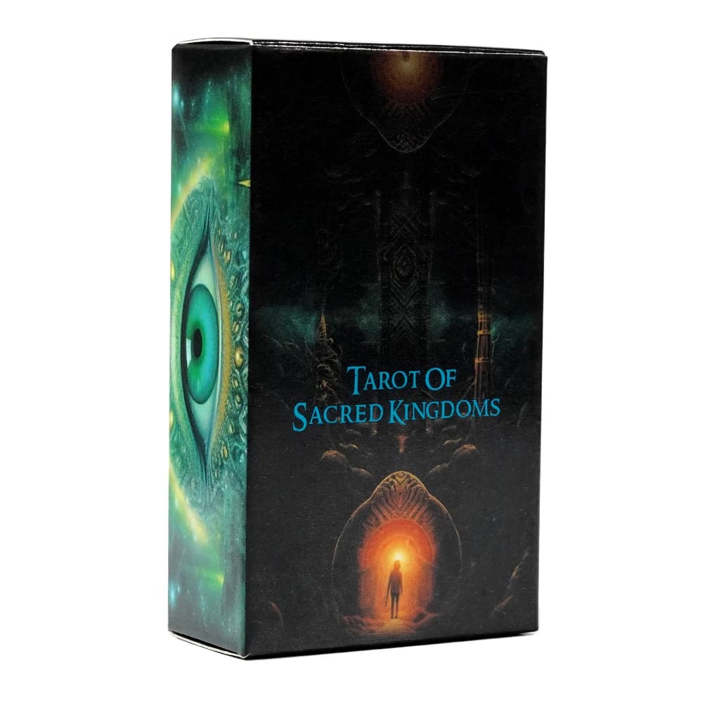 78 pezzi Carte Il Tarocchi dei Regni Sacri Mazzo di Tarocchi per Risonanza Spirituale ed Energetica Terra Luna Tarocchi Magico Carte Oracolo