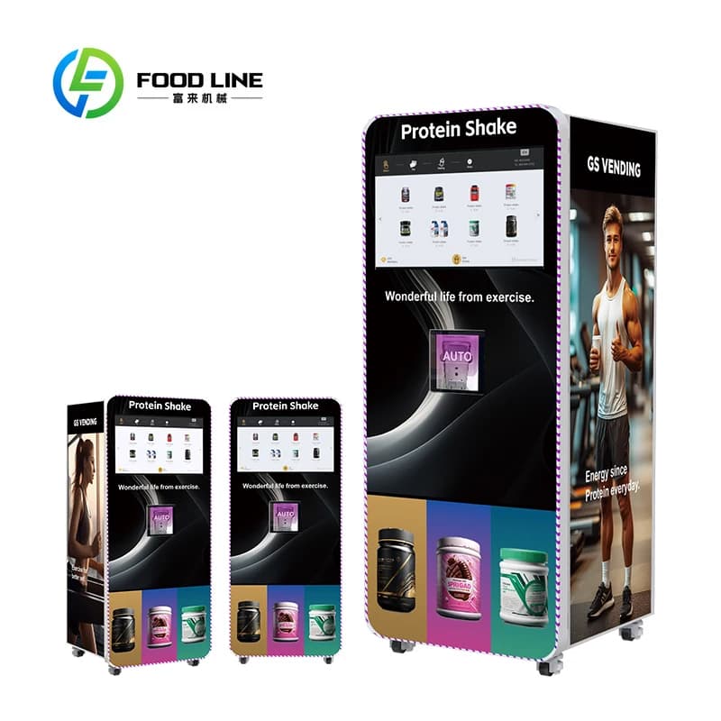 Personalized Automatic Dispenser with Touch Screen for Gym and Fitness, Smart Dispenser of Protective Blends with Integrated Payment System SDK