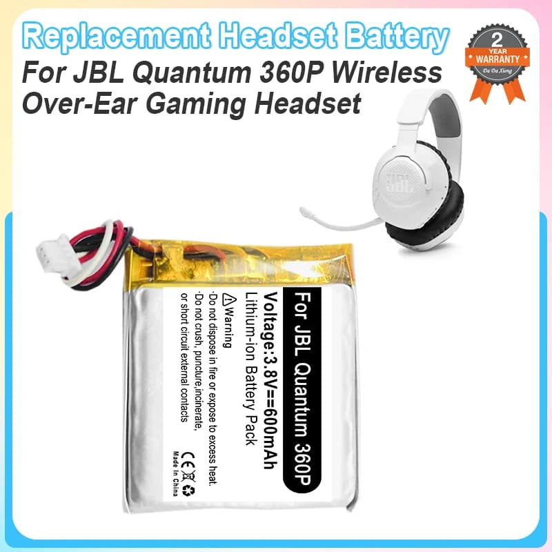 JBL Quantum 360P Wireless Over-ear Headphone Replacement Battery