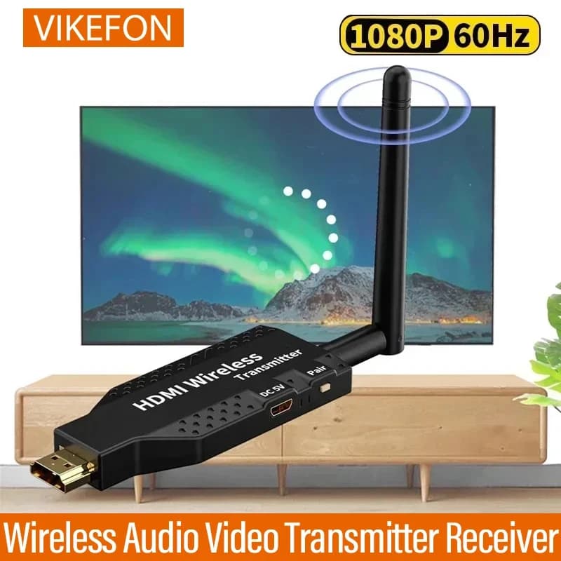 50M 5G 1080P HDMI-Compatibile Wireless Audio Video Trasmettitore Ricevitore Extender per PS4 Fotocamera Laptop PC per TV Monitor Proiettore