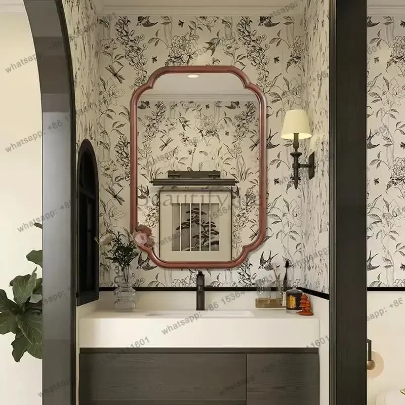 LD Modern Wall Mirror Decoration Living Room Girls Men Bedroom Bathroom Long Funky Luxury Mirror Irregular Home Products