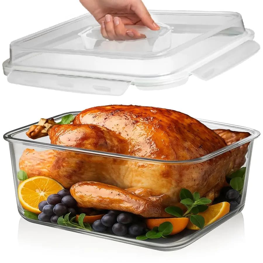 ML GRANDE Glass Food Container from 28 220 ounce cups with airtight cover and closure. Ideal for storing food, vegetables, fruit. Cottura Ca