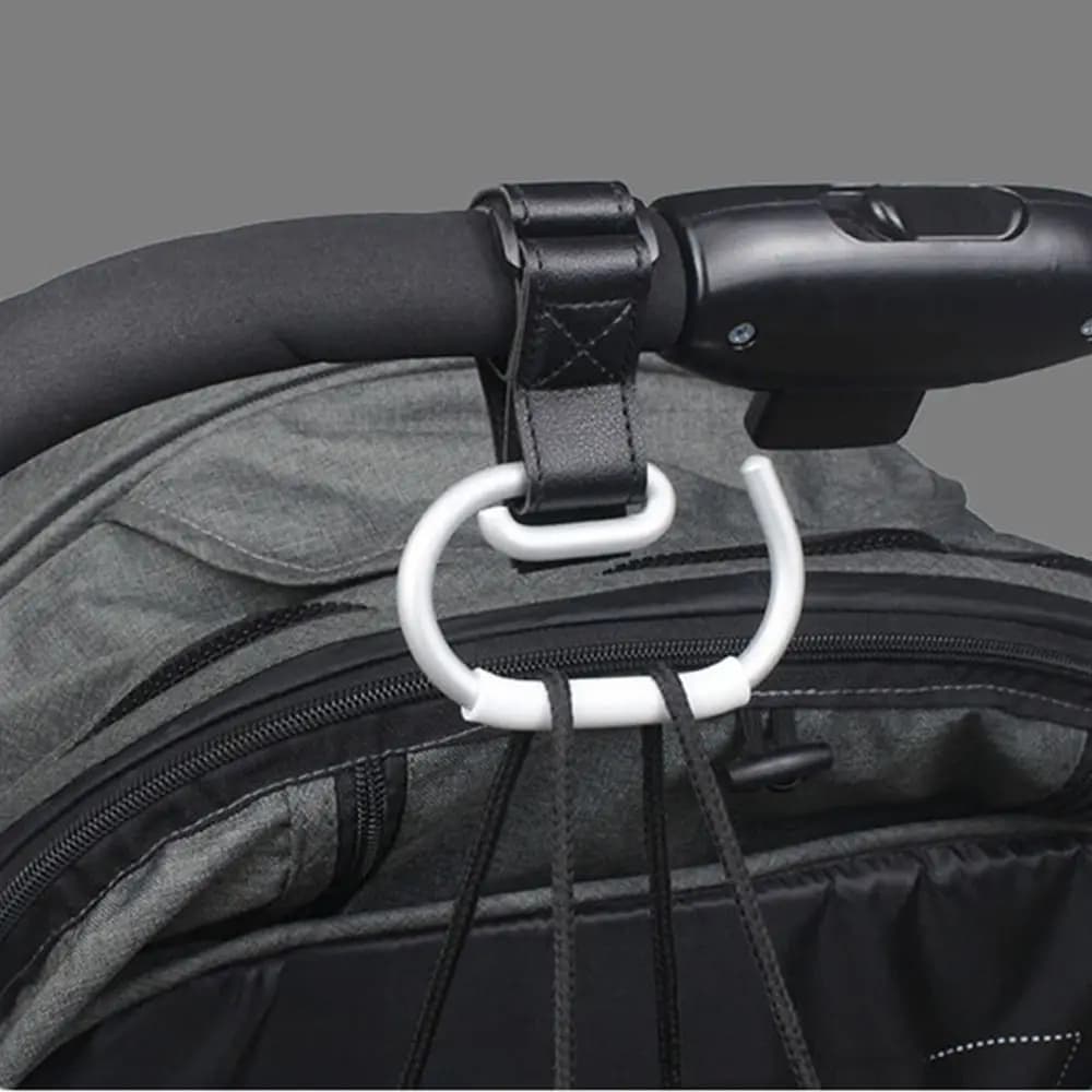 Ganci per passeggino in PU, organizer per carrello, gancio appendibile tinta unita, accessori per passeggino, accessori per passeggino a forma di cartone animato