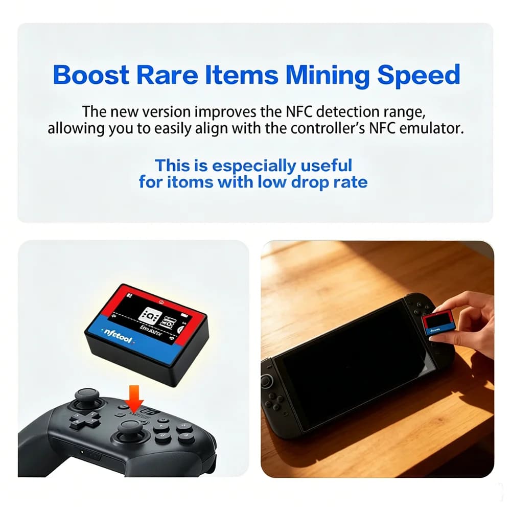 Emulatore di Amiibo NFC per Switch, Ricaricabile, Accessori per Tutti i Giochi Amiibo, Carte ACNH Amiibo per Switch2, 3DS, Wii U