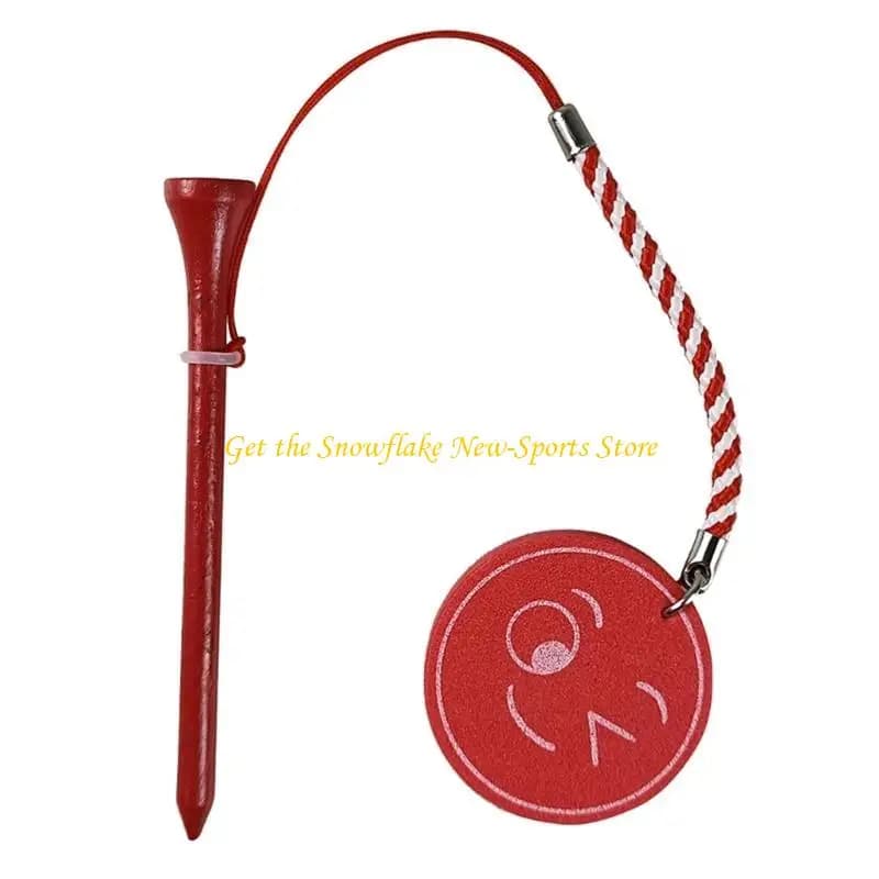 E56D T-shirt porta pallina da golf con stampa magnetica in schiuma EVA T-shirt da golf da 83 mm con in legno da golf e corda