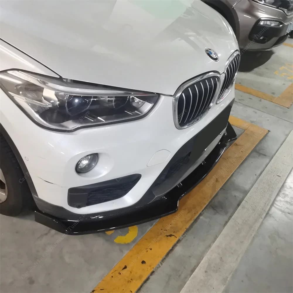 Per BMW X1 F48 auto paraurti anteriore Lip Spoiler Splitter diffusore X1 20i 20d 18i 18d 25i 25d Non M Sport 2015-2019 bodykit Tuning