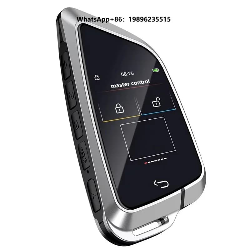 Keyless Entry Push Start Stop Auto Lock Key LCD Touch Screen Smart Remote Car Key